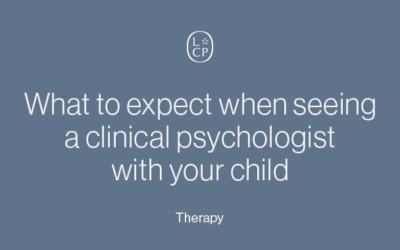 What to expect when seeing a clinical psychologist with your child